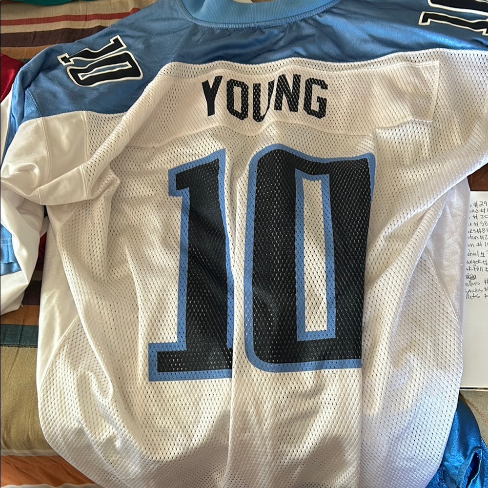 Kids Blue and White Sports Jersey